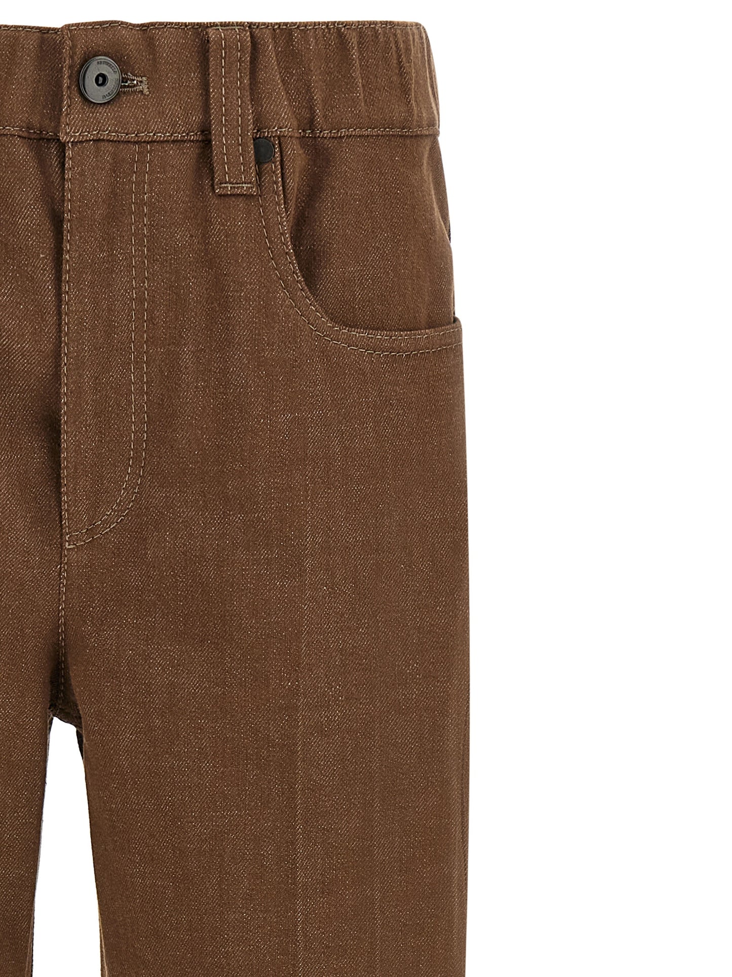 Brunello Cucinelli Braune Baumwolljeans Denim