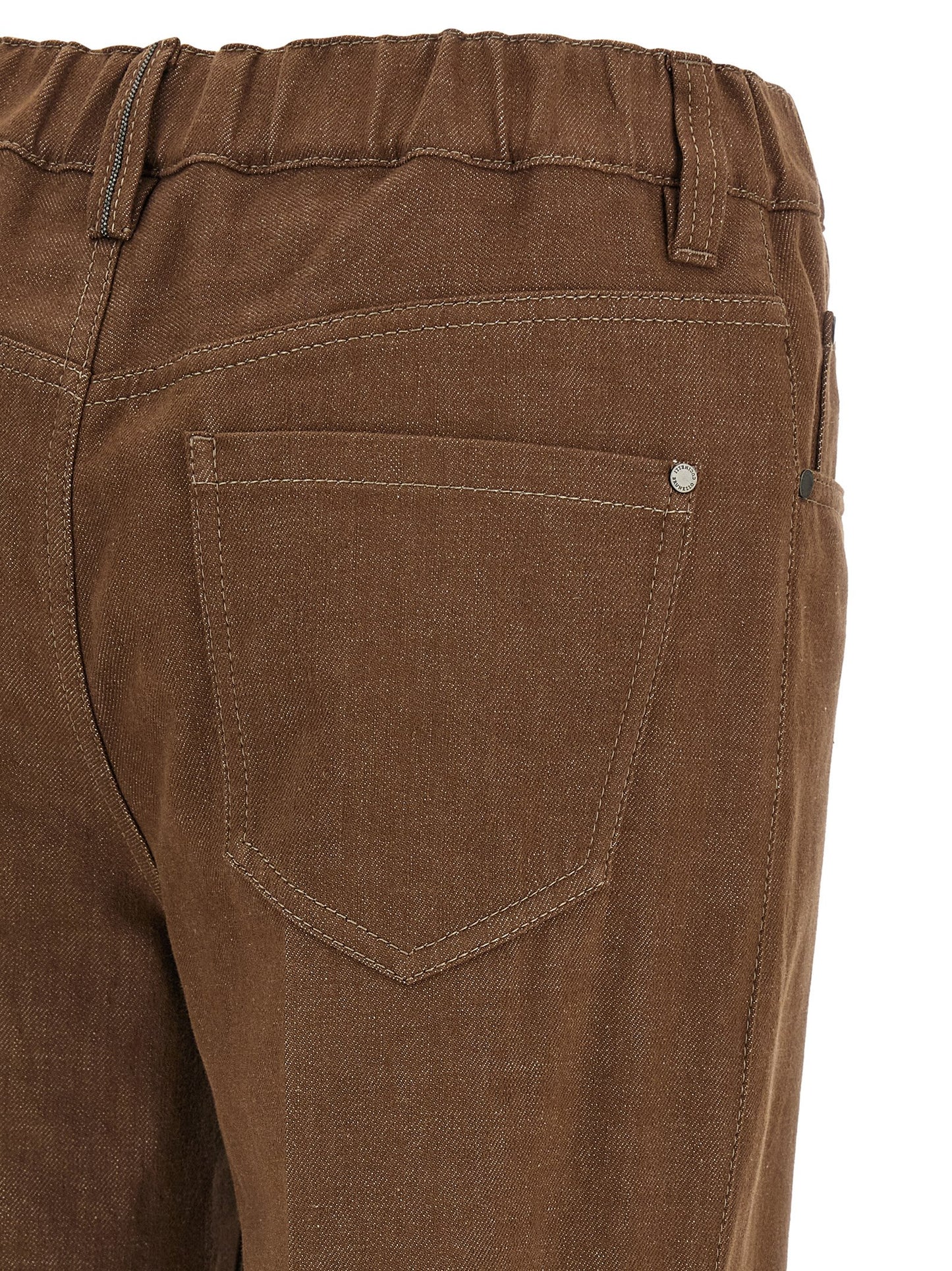 Brunello Cucinelli Braune Baumwolljeans Denim