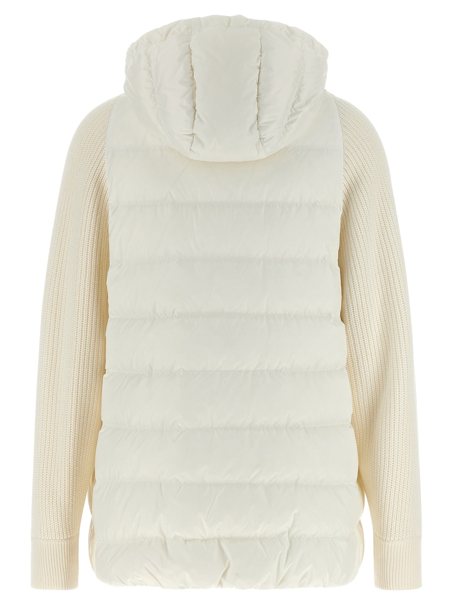 Brunello Cucinelli Weiße Polyester-Jacke in voller Länge