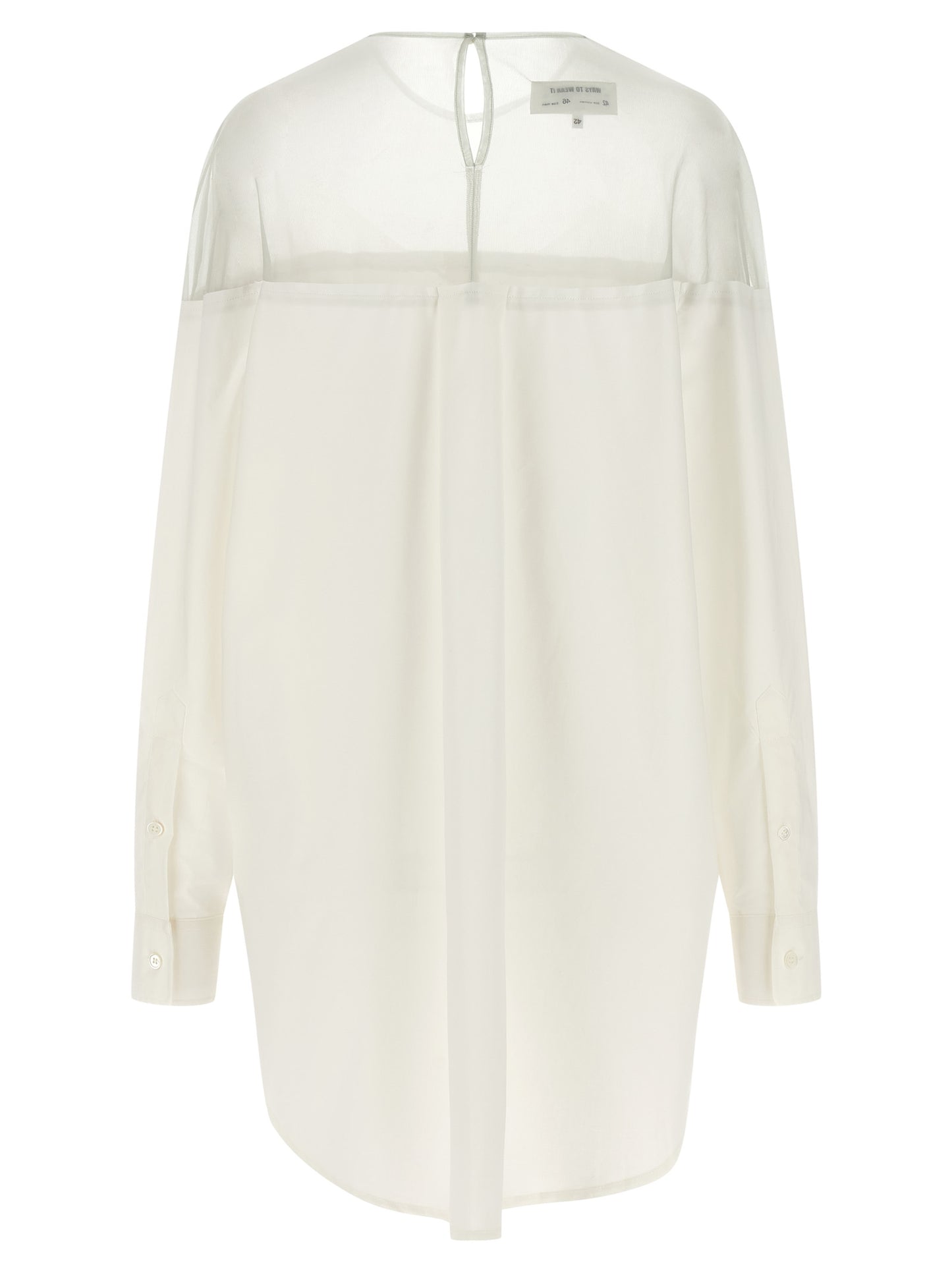 MM6 Maison Margiela Weiße Baumwollbluse