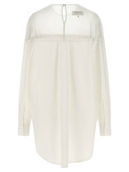 MM6 Maison Margiela Weiße Baumwollbluse
