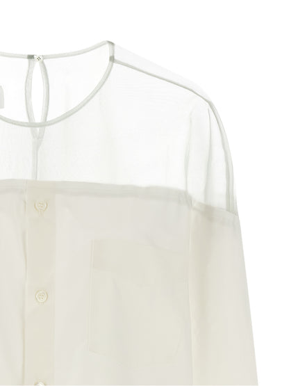 MM6 Maison Margiela Weiße Baumwollbluse