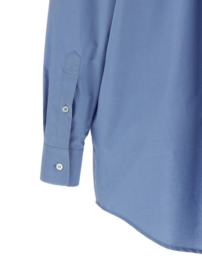 MM6 Maison Margiela Blaue Baumwollbluse