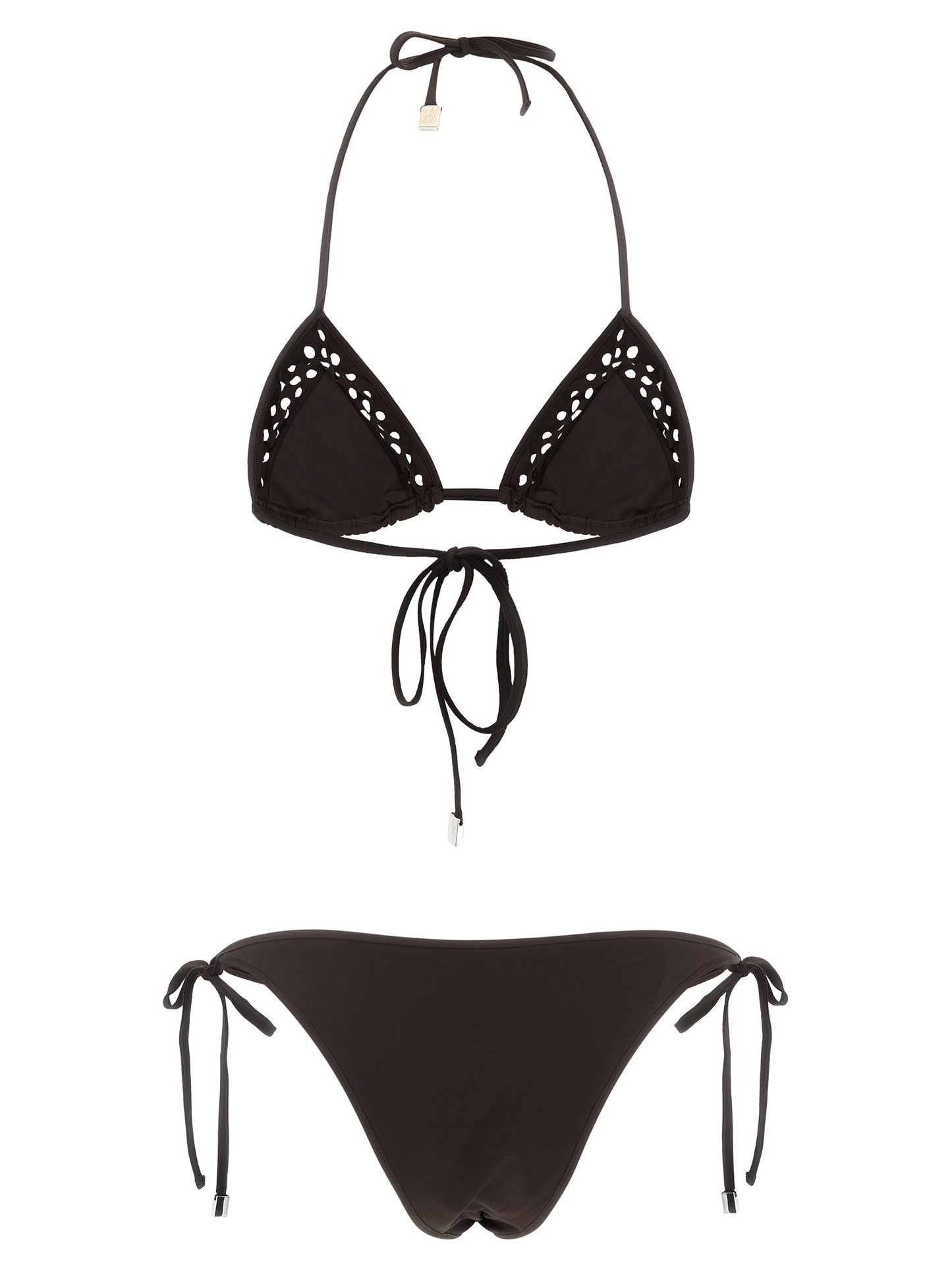 The Attico Brauner Bikini aus Polyamid