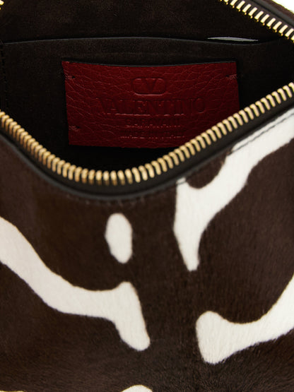 Valentino Garavani Schultertasche aus mehrfarbigem Kalbsleder