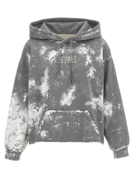 MM6 Maison Margiela Grauer Baumwollpullover
