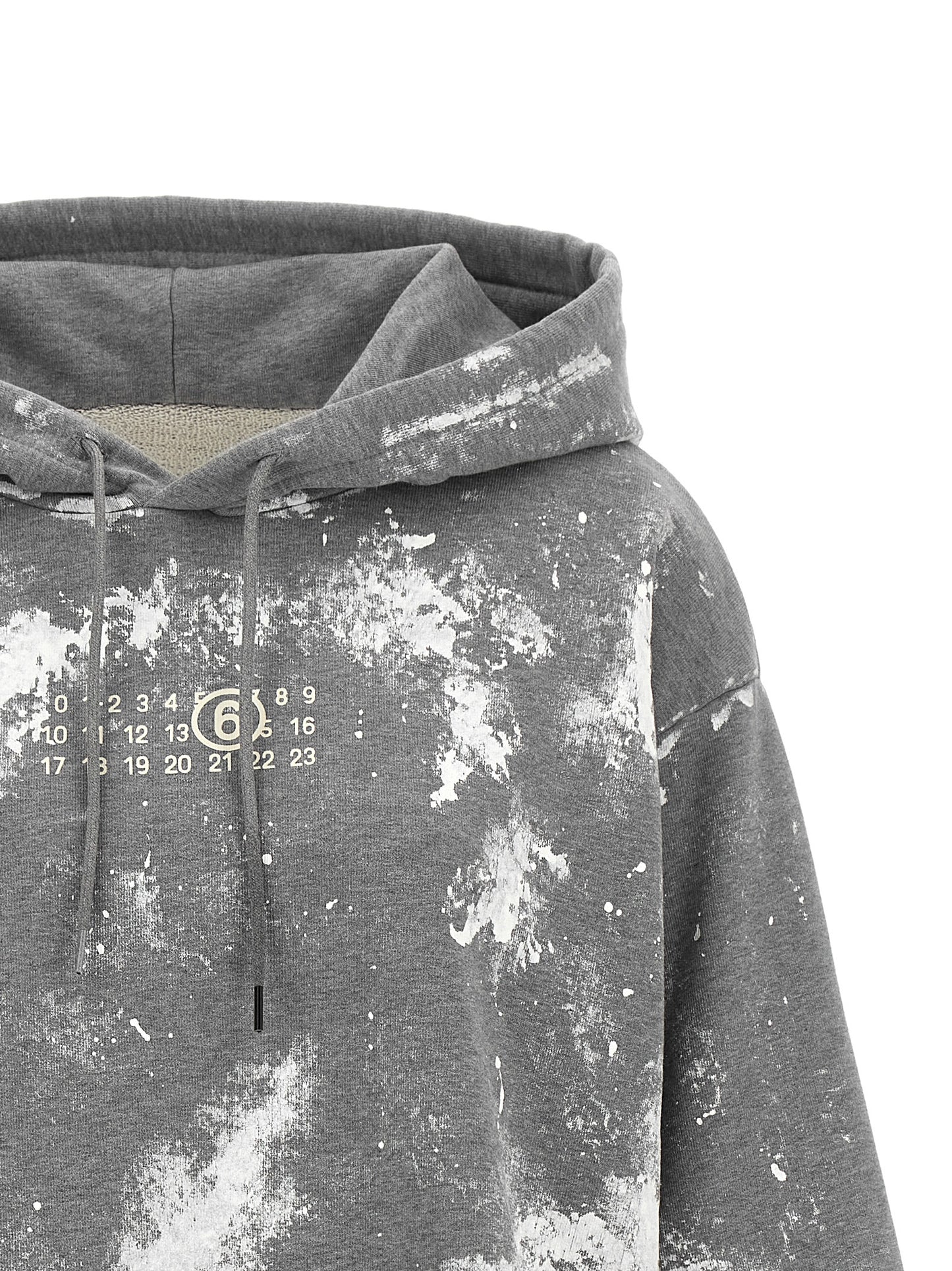 MM6 Maison Margiela Grauer Baumwollpullover
