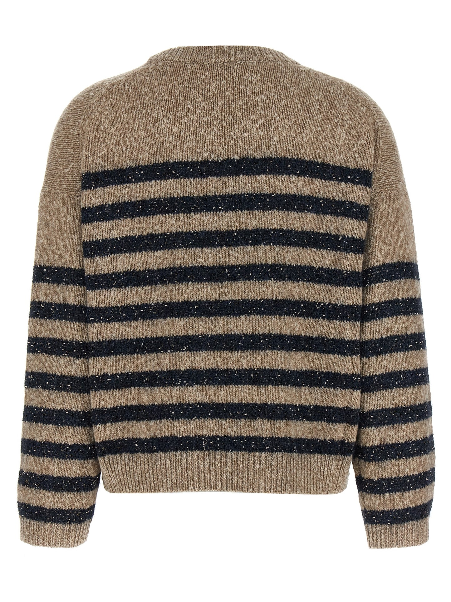 Brunello Cucinelli Mehrfarbige Wollstrickjacke
