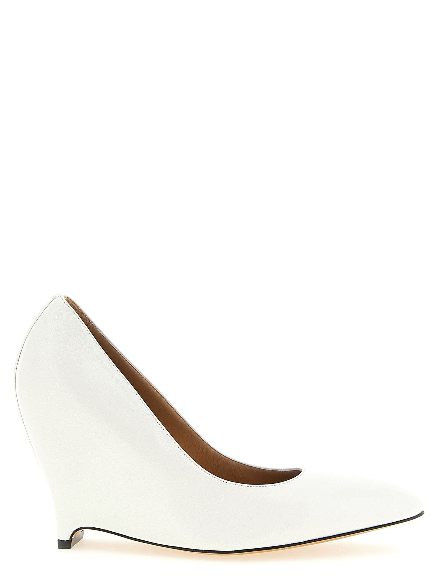 Maison Margiela Weiße Pumps aus Lammleder mit hohem Absatz
