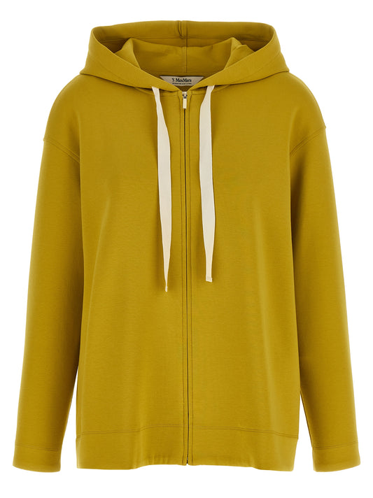 'S Max Mara Zweifarbige Baumwollkapuzenjacke