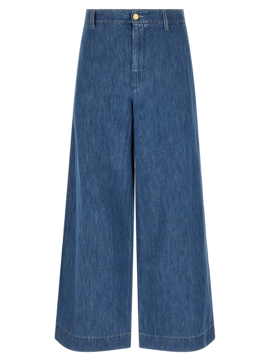 'S Max Mara Blaue Cropped Jeans aus Baumwolle