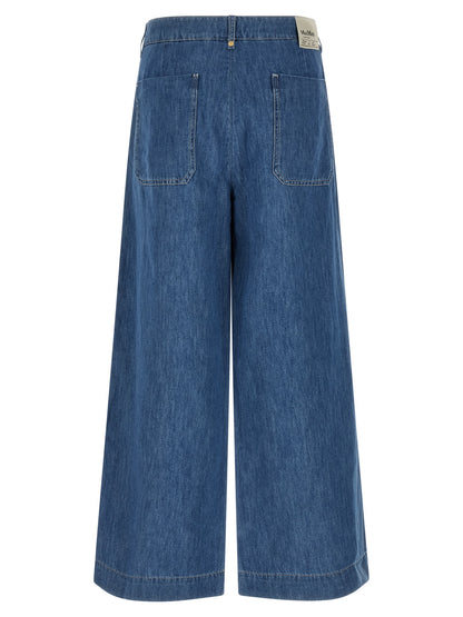 'S Max Mara Blaue Cropped Jeans aus Baumwolle
