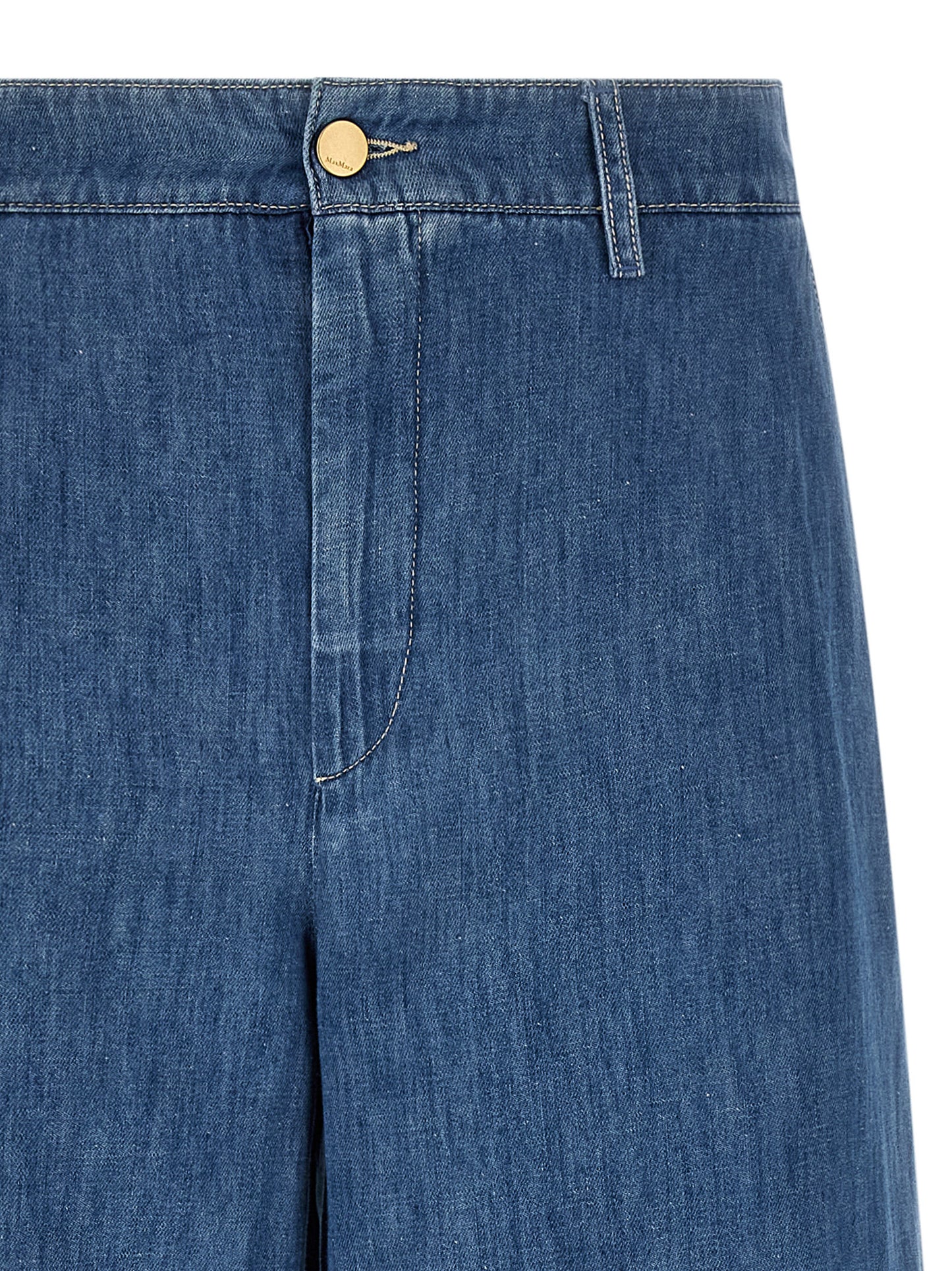 'S Max Mara Blaue Cropped Jeans aus Baumwolle