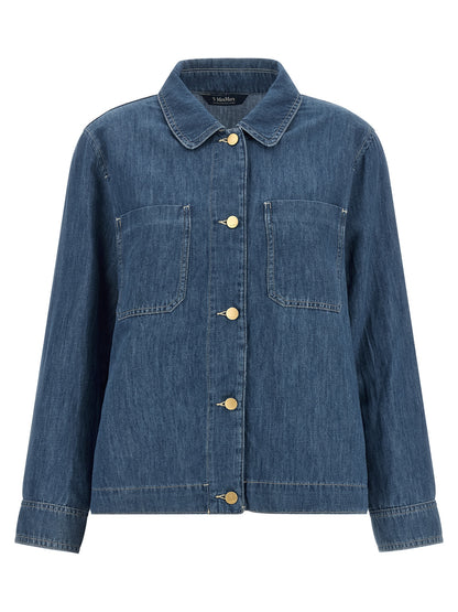 'S Max Mara Blaue Jeansjacke aus Baumwolle