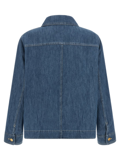 'S Max Mara Blaue Jeansjacke aus Baumwolle