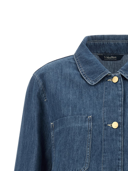 'S Max Mara Blaue Jeansjacke aus Baumwolle
