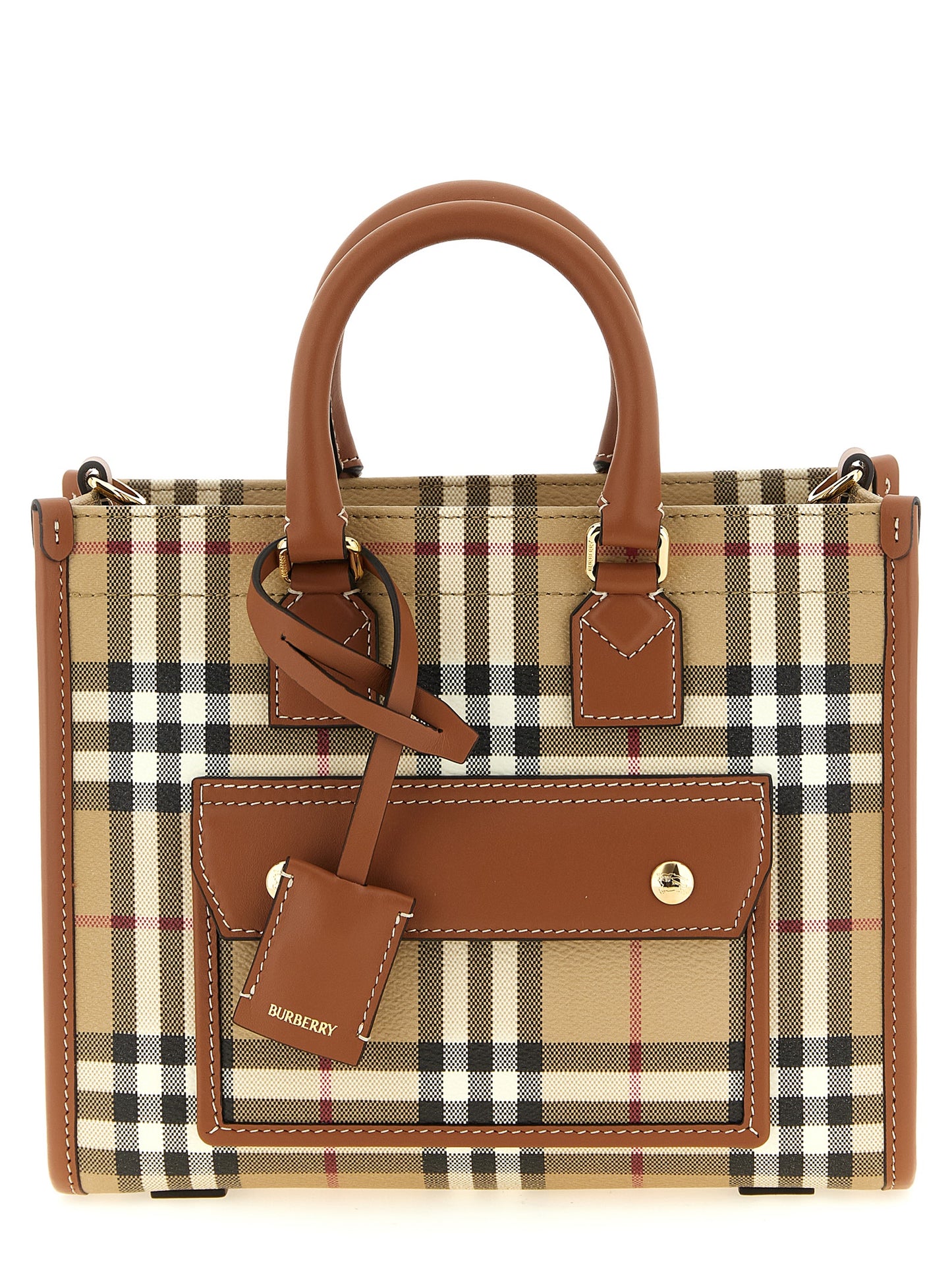 Burberry Beige Polyethylen-Tragetasche