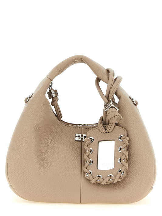 Ganni Beige Polyester Handtasche
