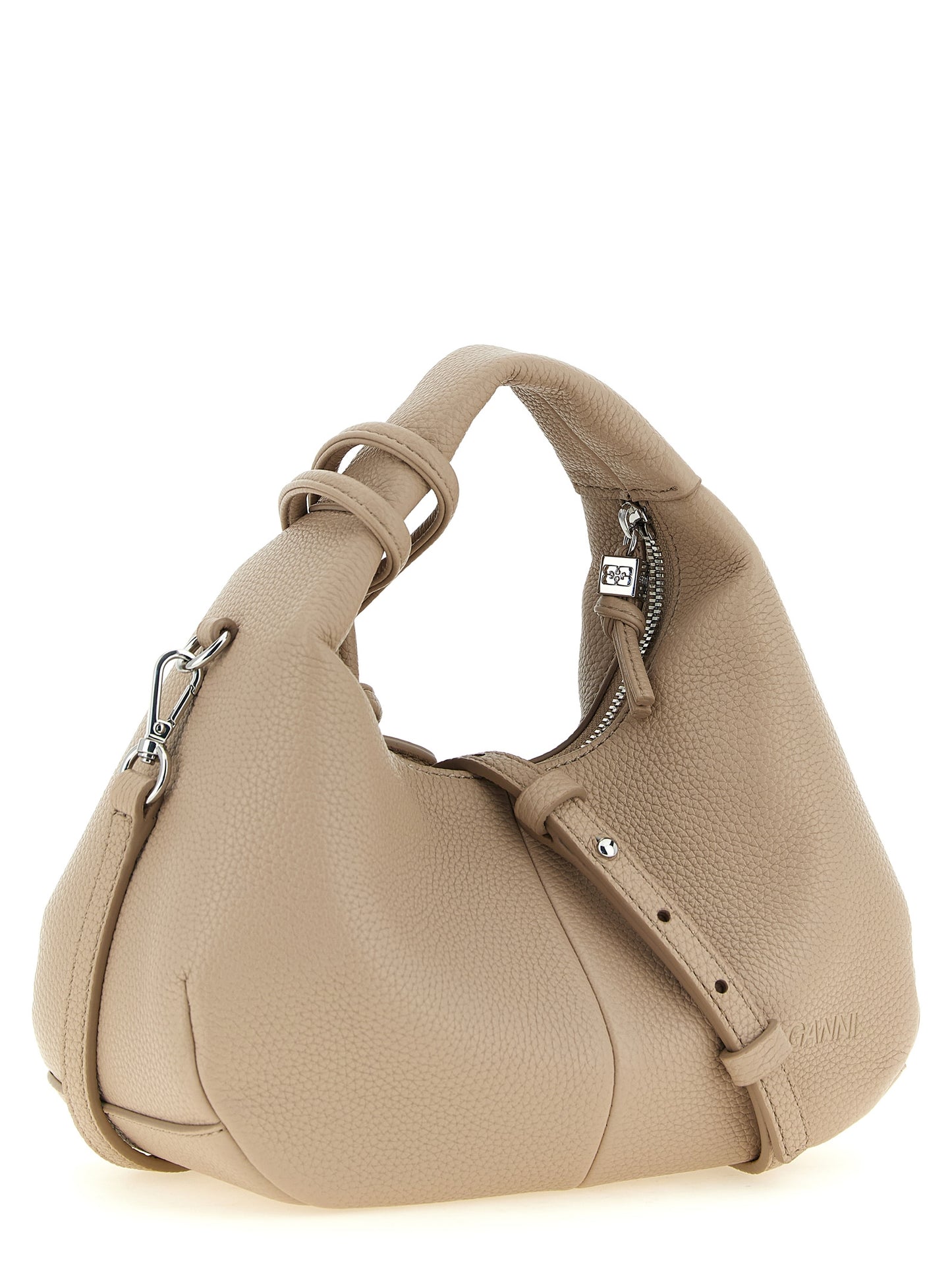 Ganni Beige Polyester Handtasche