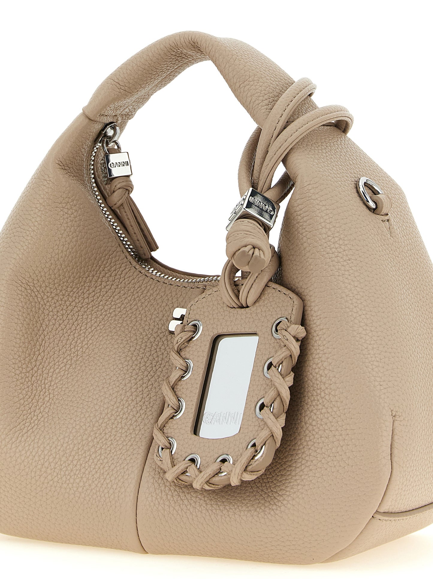 Ganni Beige Polyester Handtasche