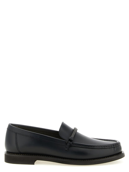 Brunello Cucinelli Schwarze Loafer aus Kalbsleder zum Hineinschlüpfen