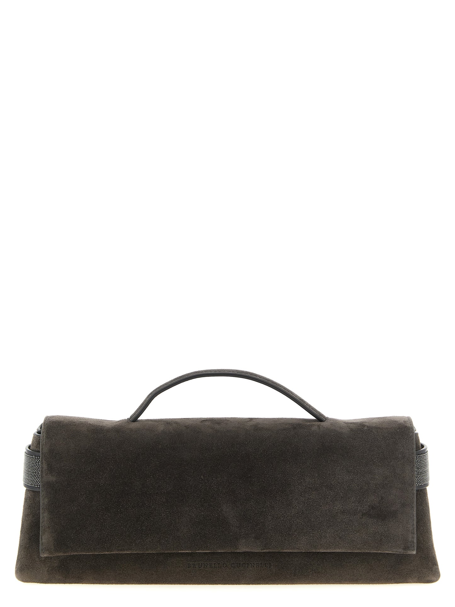 Brunello Cucinelli Braune Kalbsleder-Clutch