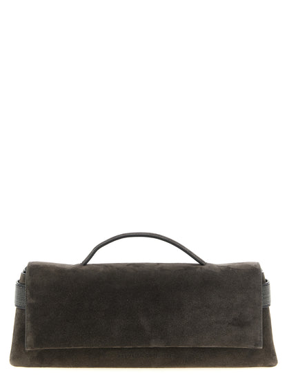Brunello Cucinelli Braune Kalbsleder-Clutch