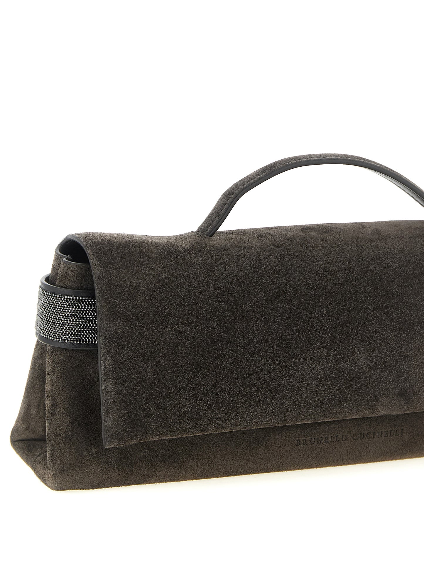 Brunello Cucinelli Braune Kalbsleder-Clutch