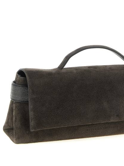 Brunello Cucinelli Braune Kalbsleder-Clutch