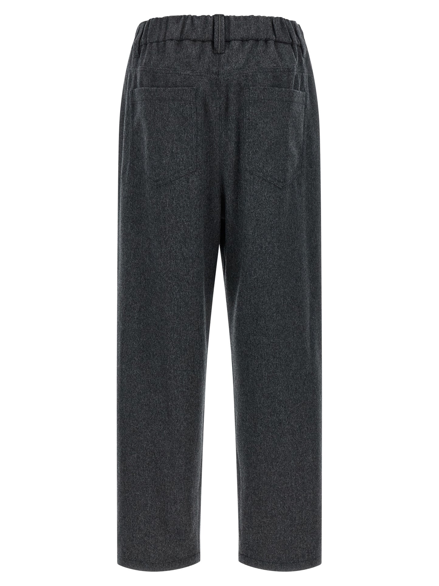 Brunello Cucinelli Graue Wollhose