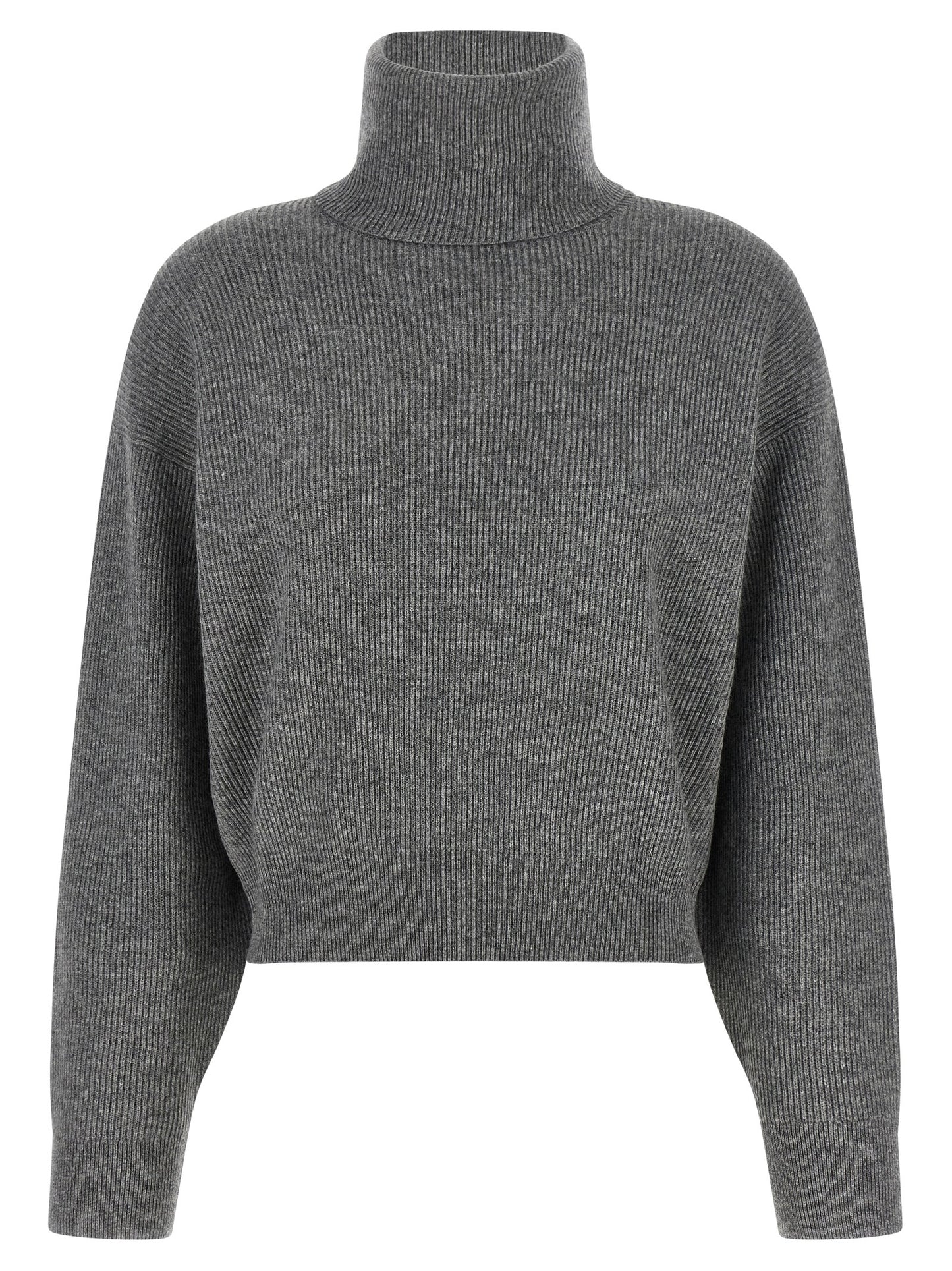 Brunello Cucinelli Grauer Cardigan aus reiner Schurwolle
