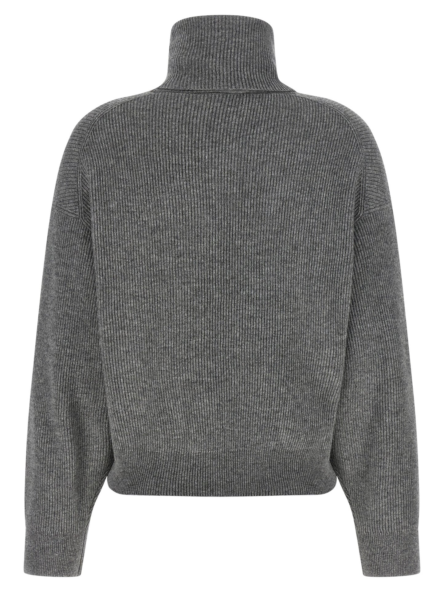 Brunello Cucinelli Grauer Cardigan aus reiner Schurwolle