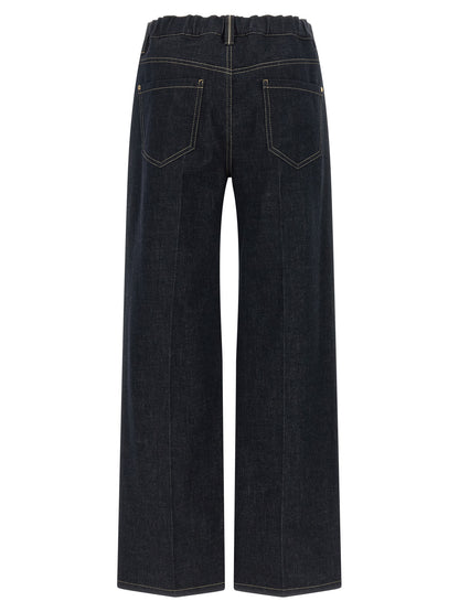 Brunello Cucinelli Blaue Baumwolljeans Denim