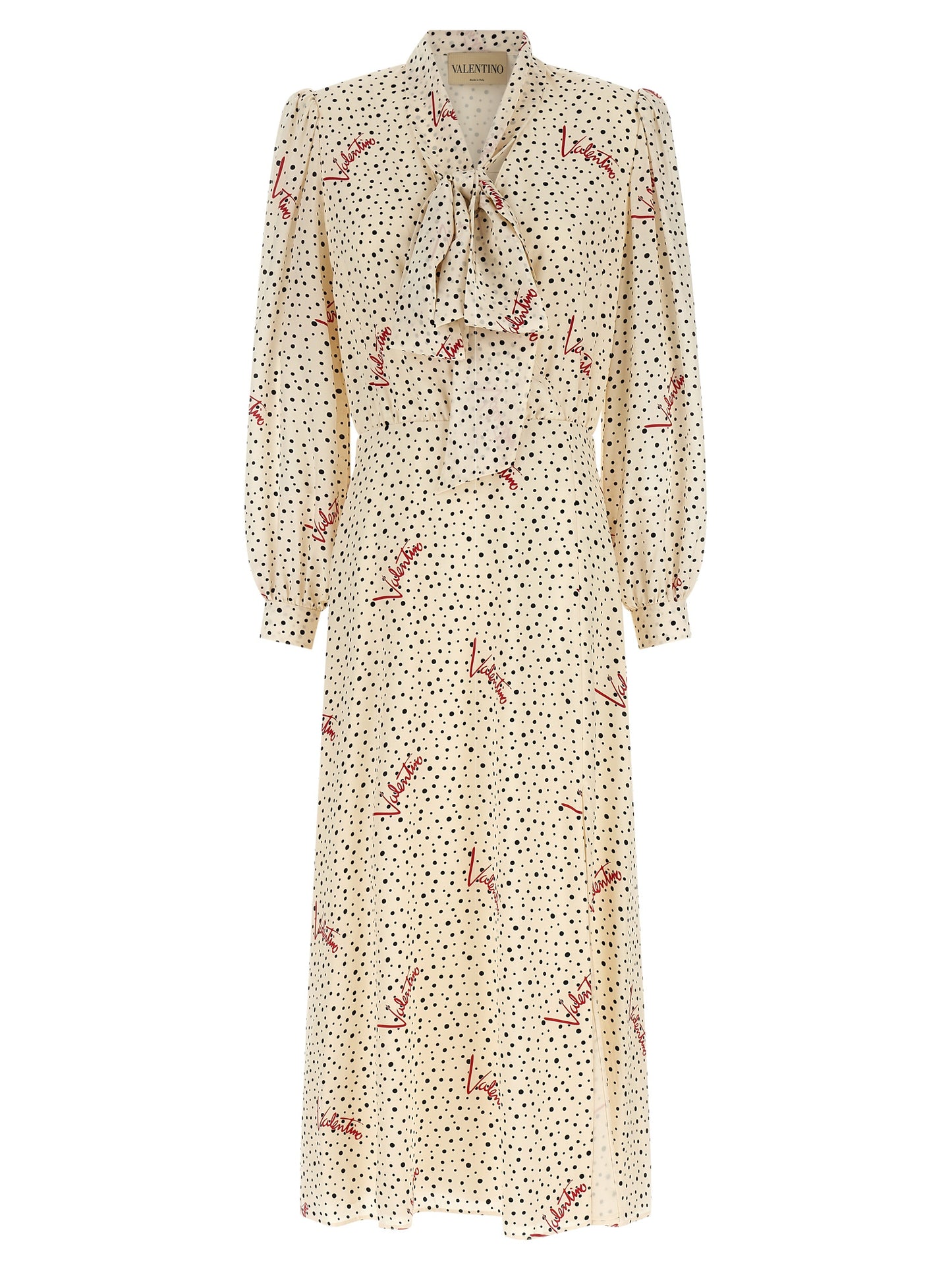 Valentino Garavani Mehrfarbiges Seiden-Midikleid