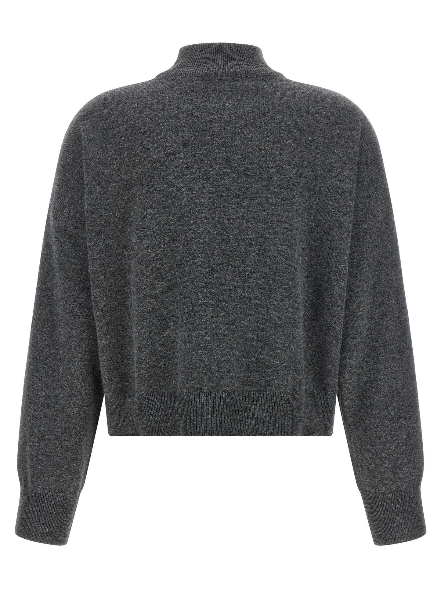 Brunello Cucinelli Grauer Kaschmir-Strickjacke
