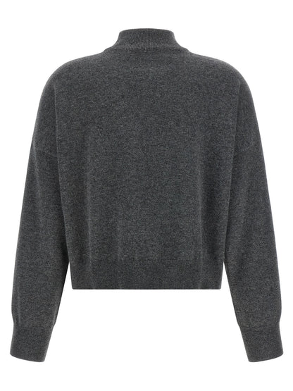 Brunello Cucinelli Grauer Kaschmir-Strickjacke