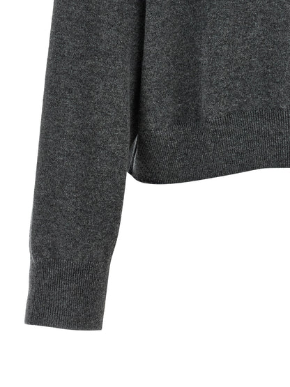 Brunello Cucinelli Grauer Kaschmir-Strickjacke