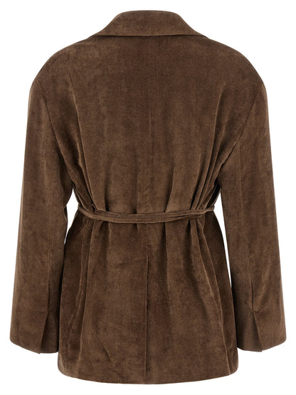 Brunello Cucinelli Brauner Viskose-Blazer