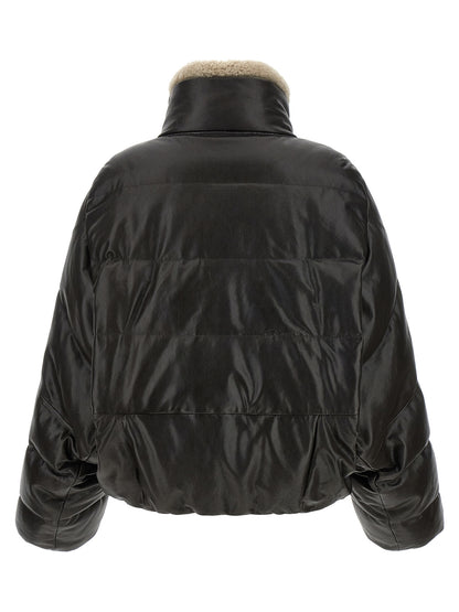 Brunello Cucinelli Braune Lammlederjacke