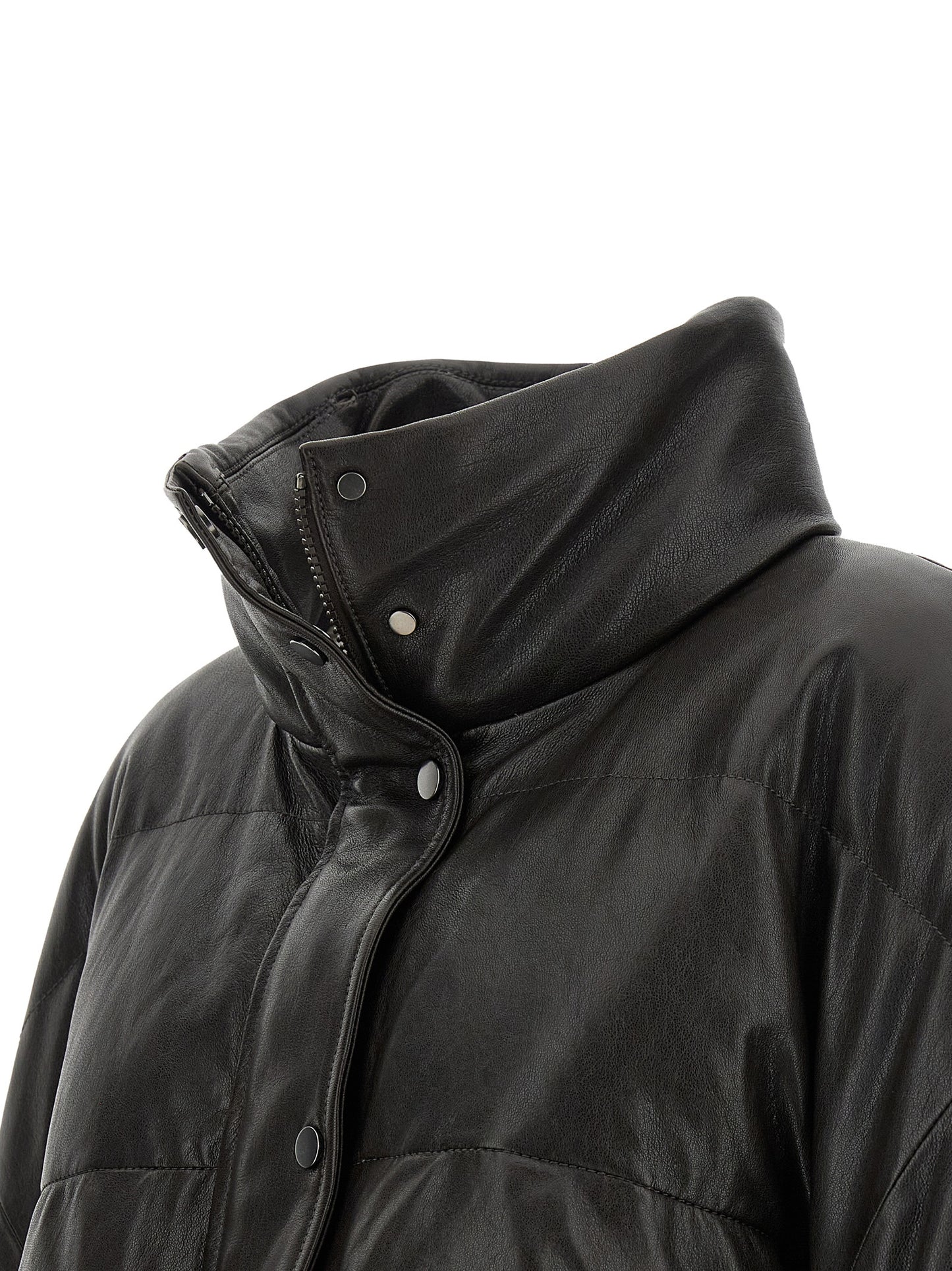 Brunello Cucinelli Braune Lammlederjacke