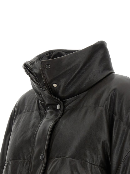 Brunello Cucinelli Braune Lammlederjacke