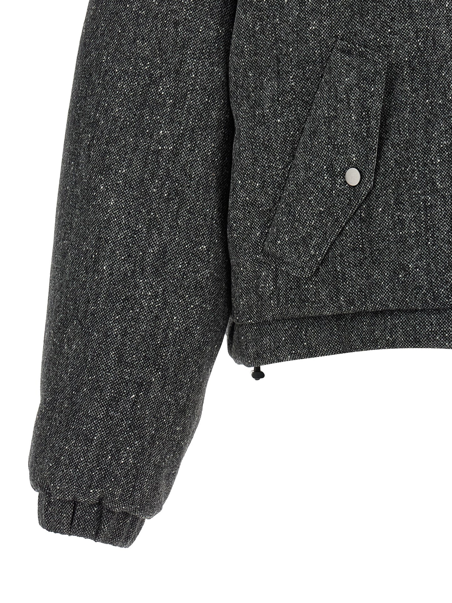 Brunello Cucinelli Graue Jacke aus reiner Schurwolle