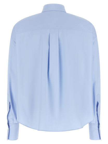Brunello Cucinelli Blaue Baumwollbluse