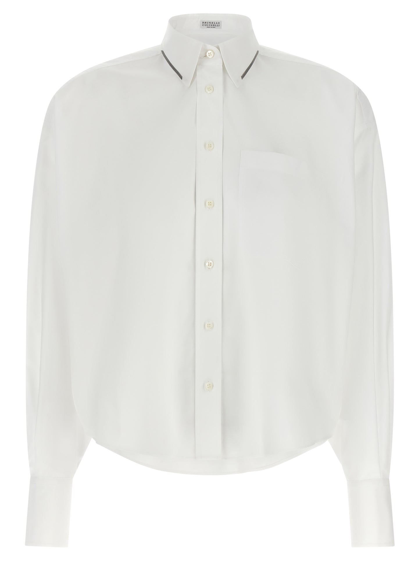 Brunello Cucinelli Weiße Baumwollbluse