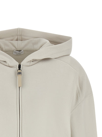 Brunello Cucinelli Beige Baumwoll-Sweatshirt – Produktansicht 3 | Arca Lucia