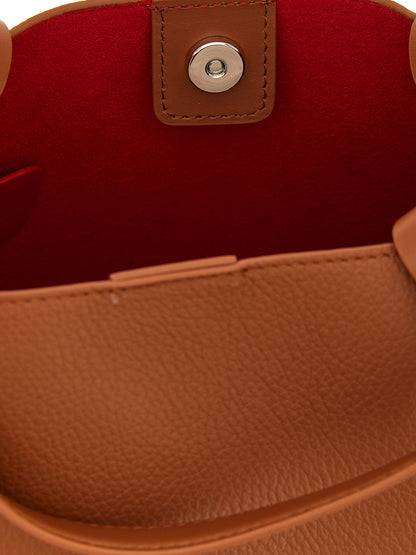Christian Louboutin Braune Kalbsleder-Tote Bag