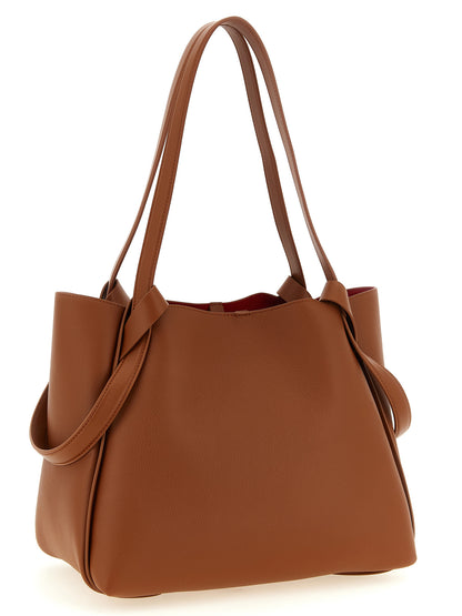 Christian Louboutin Braune Kalbsleder-Tote Bag