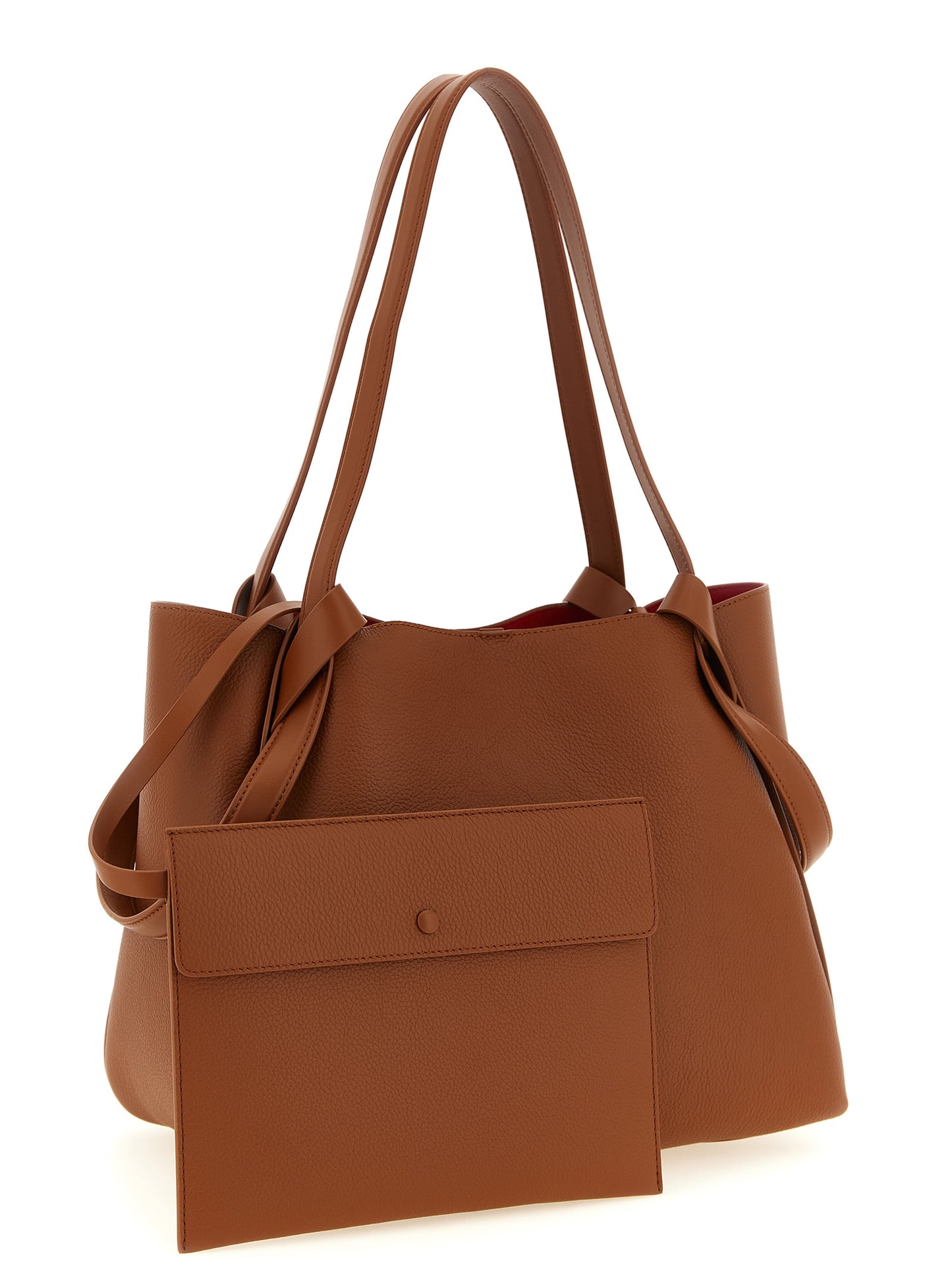 Christian Louboutin Braune Kalbsleder-Tote Bag