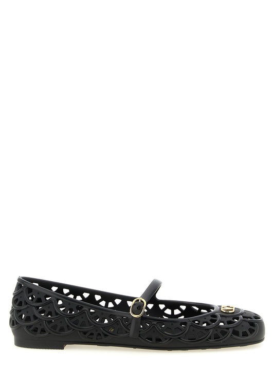 Valentino Garavani Ondette Schwarze Ballerinas
