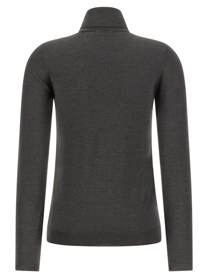 Brunello Cucinelli Grauer Kaschmir-Strickjacke
